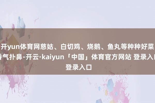 开yun体育网慈姑、白切鸡、烧鹅、鱼丸等种种好菜香气扑鼻-开云·kaiyun「中国」体育官方网站 登录入口
